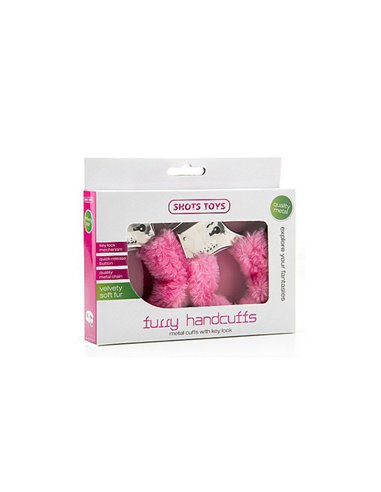 MANETTE MORBIDE Handschellen con peluche nero