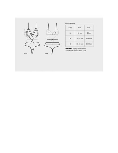 TUTINA BODY SEXY Amarone teddy L/XL