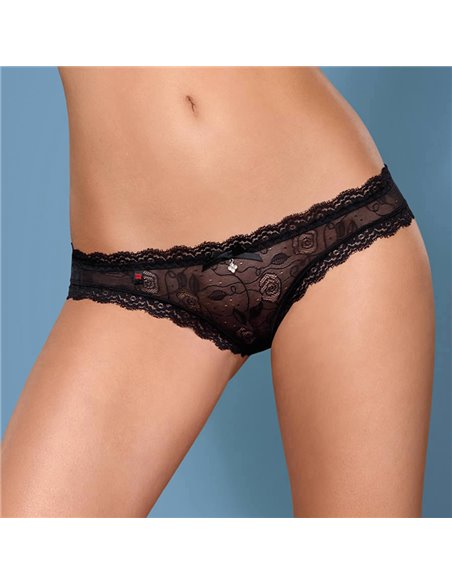 MUTANDINA IN PIZZO 818-PAN-1 panties S/M black