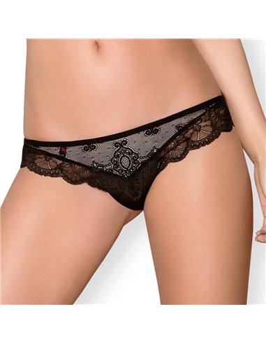 REGGISENO E PERIZOMA 838-SET-1 set 2-pcs S/M black
