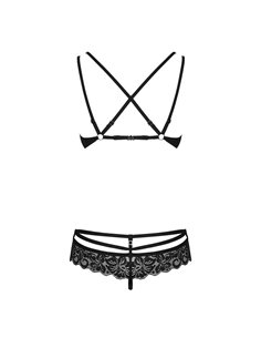 CORSETTO SEXY ADERENTE E SLIP 812-COR-1 S/M black
