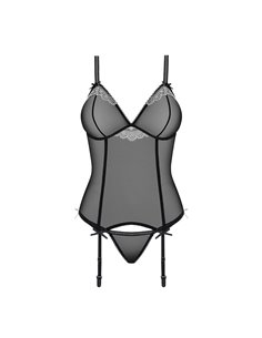 OBSESSIVE 842-PEI-1 VESTAGLIA E PERIZOMA L/XL black