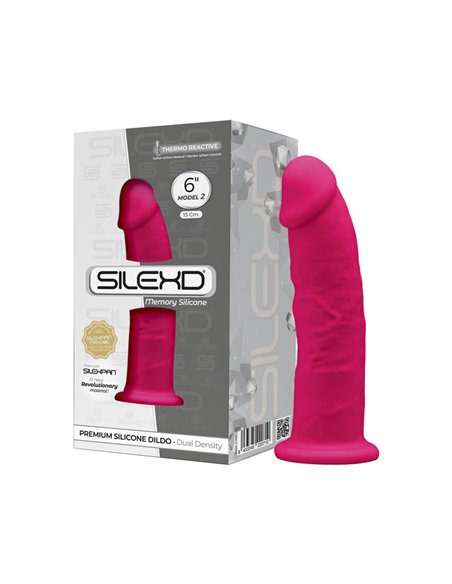 DILDO REALISTICO SILEXD - MODEL 2 - 6" - 15,5 cm. Rosa