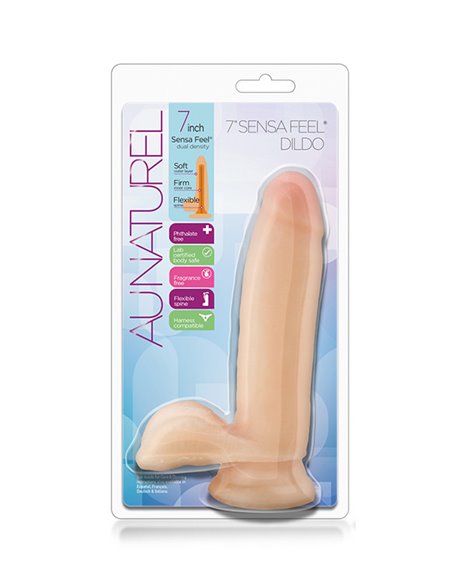 FALLO REALISTICO "AU NATUREL 7 SENSA - FEEL DILDO BEIGE"