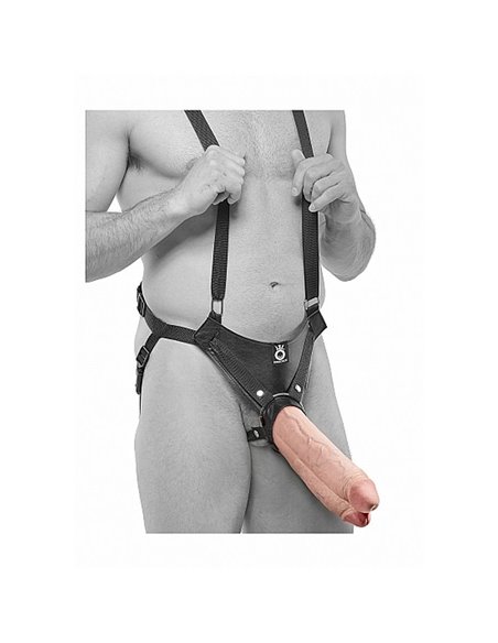 STRAP ON " Two Cocks One Hole Hollow Strap-On"
