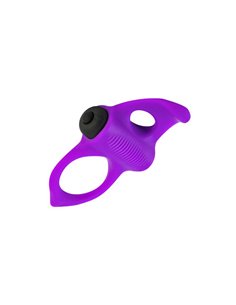PLUG ANALE VIBRANTE Inflatable Vibrating Silicone Dong - Bla